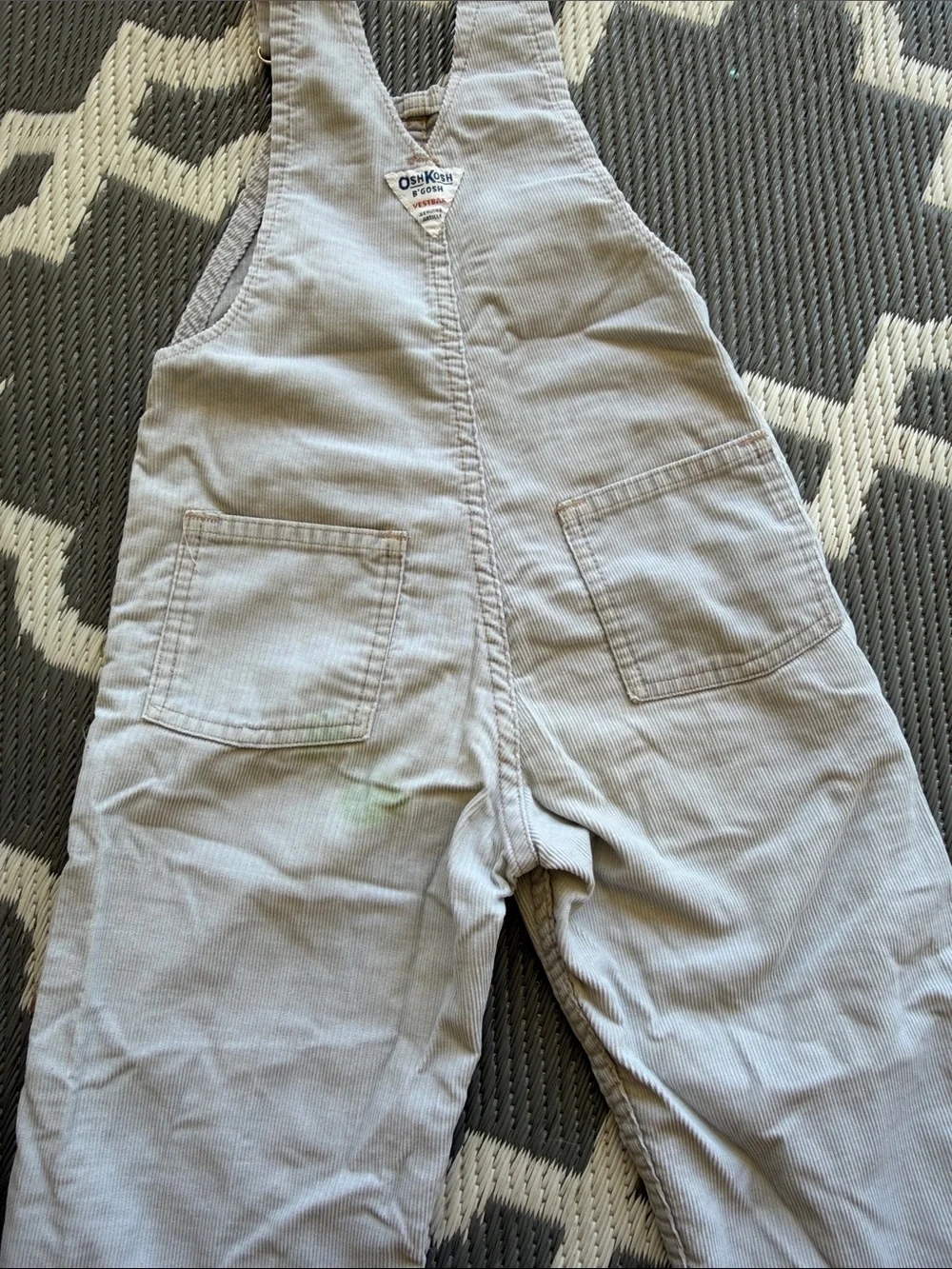 OshKosh B'gosh Light Gray Cord Overalls for Kids